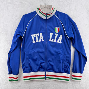 Italia Vintage Tracksuit Jacket Blue White Red Green Blokecore Fútbol Soccer S